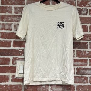 Loewe Cream Short Sleeve Logo T-Shirt